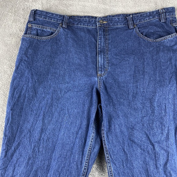 Duluth Trading Co Jeans Mens 44x27 Blue Dark Wash - Picture 3 of 13